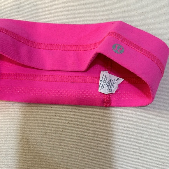Lululemon hot pink workout headband - Picture 2 of 3